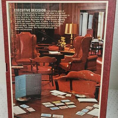 Lot 217: Vintage Family Board Games - Executive Decision + Stocks and Bonds