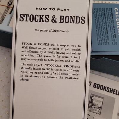 Lot 217: Vintage Family Board Games - Executive Decision + Stocks and Bonds