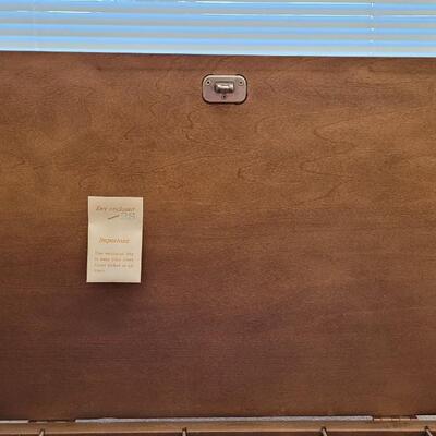 Lot 225B: Vintage LANE Mid Century Modern Cedar Chest w/ Original Organizers
