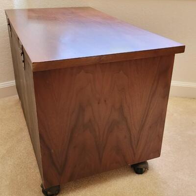 Lot 225B: Vintage LANE Mid Century Modern Cedar Chest w/ Original Organizers