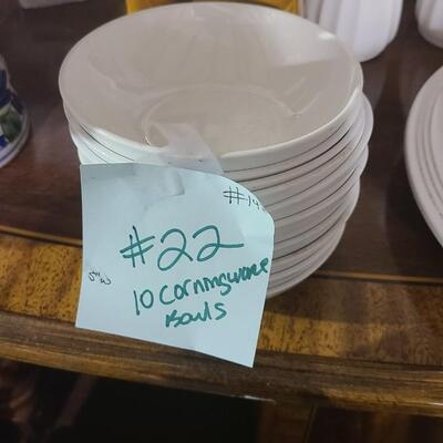 10 Corningware Bowls 5"W  -Item #142