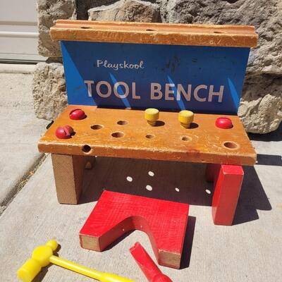 Lot 227: Vintage Playskool Tool Bench