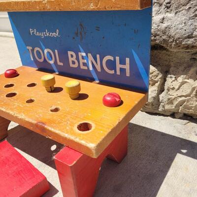 Lot 227: Vintage Playskool Tool Bench