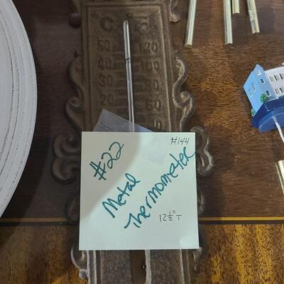 Metal Thermometer 12Â½"Tall -Item #144