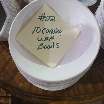 10 Corningware Bowls -Item #147