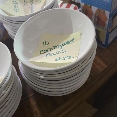 10 Corningware Bowls -Item #149