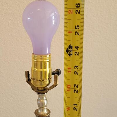 Lot 238: Mid Century Modern Walnut and Brass Lamp #3