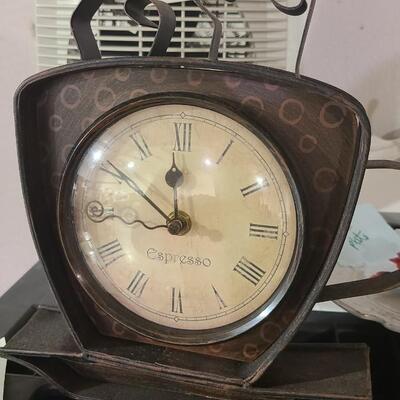 Esoresso Clock 9Â½"Tall  -Item #162