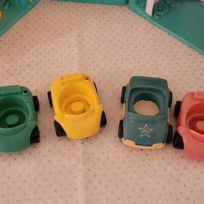 Lot 243: Little People Buildings, Cars and Swing