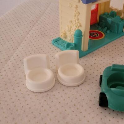 Lot 243: Little People Buildings, Cars and Swing