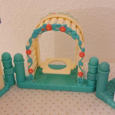 Lot 243: Little People Buildings, Cars and Swing