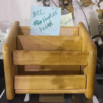 Wooden Napkin Holder -Item #170