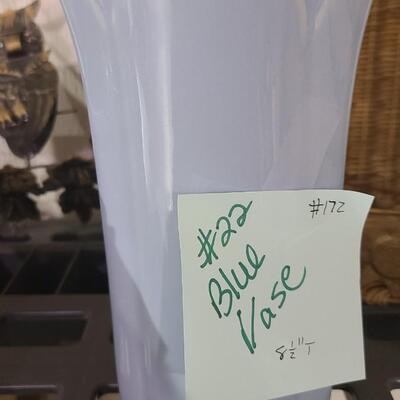 Blue Vase 8Â½"Tall  -Item #172