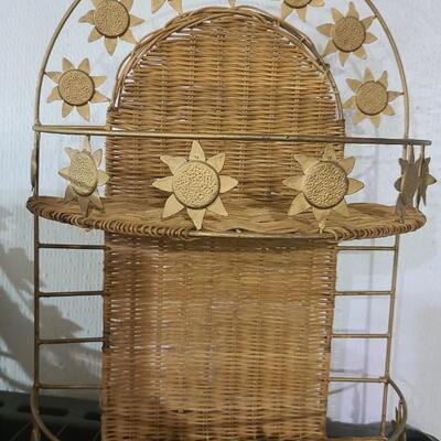 Metal+Wood Shelf 18Â½"Tall  -Item #175