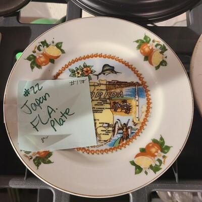 Made in Japan Florida Plate 8" - Item #178