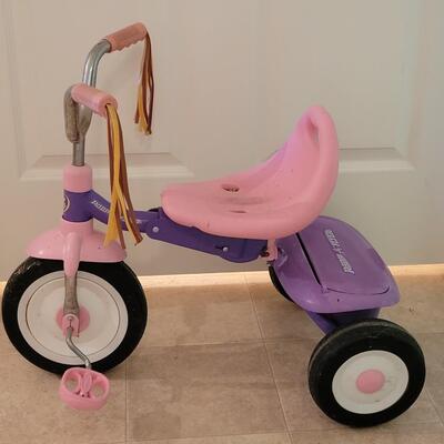Lot 248: Radio Flyer Pink & Purple Tricycle 