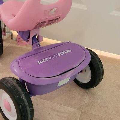 Lot 248: Radio Flyer Pink & Purple Tricycle 