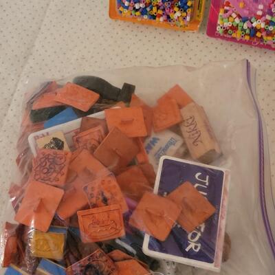 Lot 249: Children's Activities (Crayons & Markers are used except True to Life package), Rubber Stamps, Pens & Pencils 