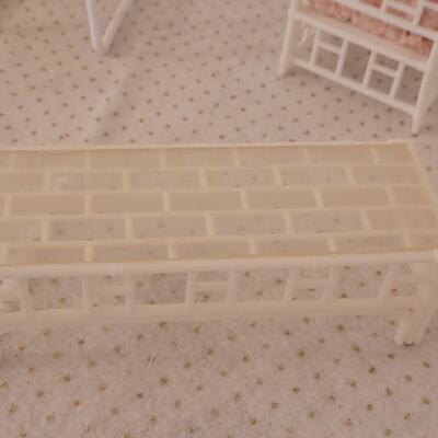Lot 254: Vintage 1985 Garden Patio Furniture & 1990ish Desks