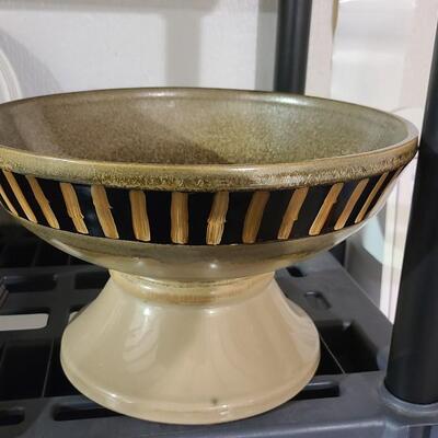 Large Pedestal Bowl 8"T x 12"W - Item #191