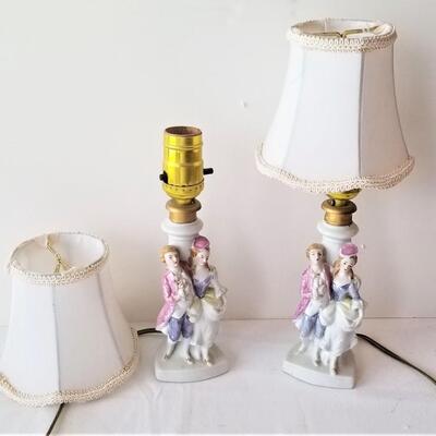 Lot #265  Pair of Vintage Boudoir Lamps