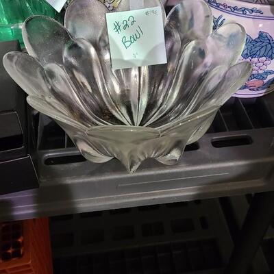 Clear Bowl 11"W -Item #195