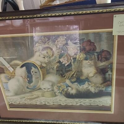Cat Picture 24Â½" x 29" -Item #211