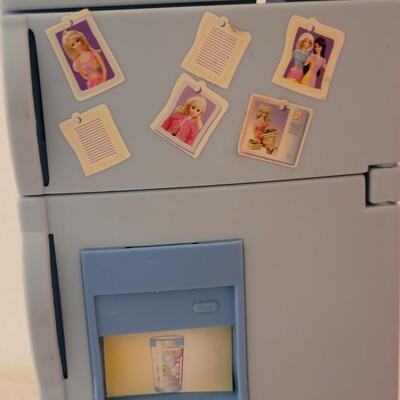 Lot 255: Vintage Barbie Kitchen Island with Stove and Refrigerator 