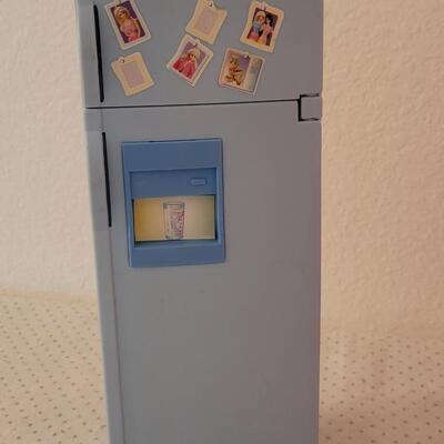 Lot 255: Vintage Barbie Kitchen Island with Stove and Refrigerator 