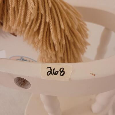 Lot 268: Vintage Cabbage Patch Doll Rocking Horse Chair 