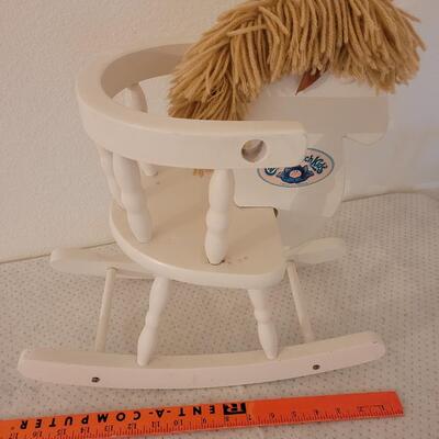 Lot 268: Vintage Cabbage Patch Doll Rocking Horse Chair 
