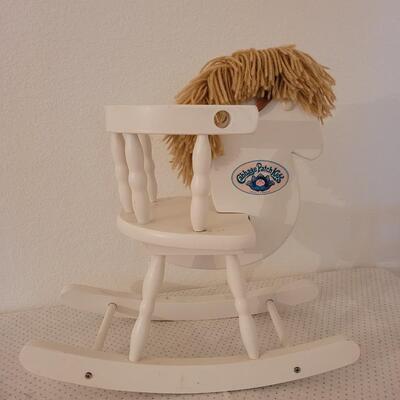 Lot 268: Vintage Cabbage Patch Doll Rocking Horse Chair 