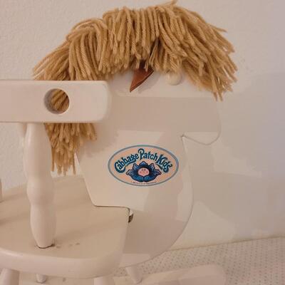 Lot 268: Vintage Cabbage Patch Doll Rocking Horse Chair 