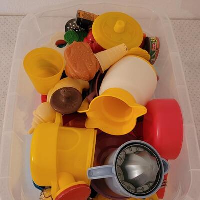 Lot 272: Children's Play Food & Kitchen Items #2
