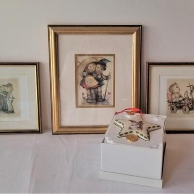 Lot #268  HUMMEL Limited Edition print and ornament lot