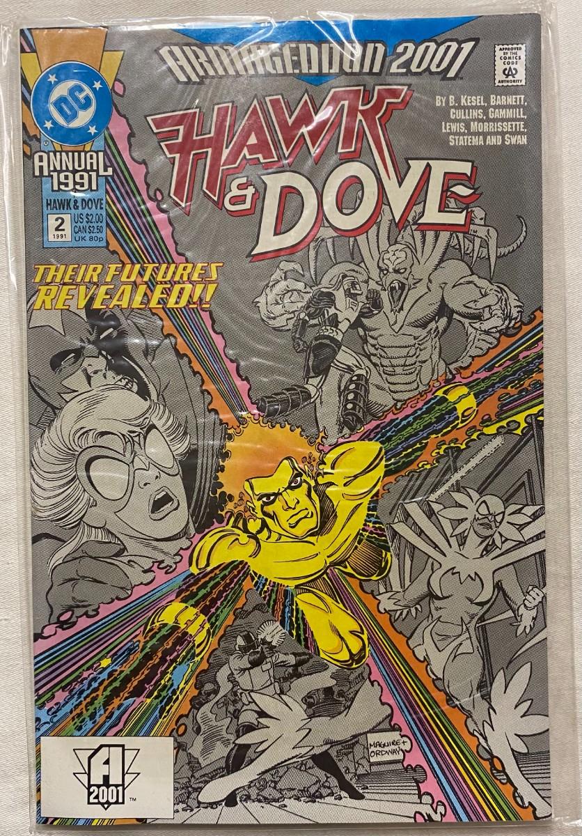 DC, Armageddon 2001, Hawk & Dove, Annual 1991 #2, sealed | EstateSales.org