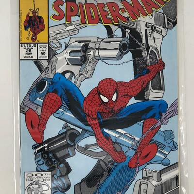 MARVEL, SPIDER MAN 28 something about a gun conclusion 