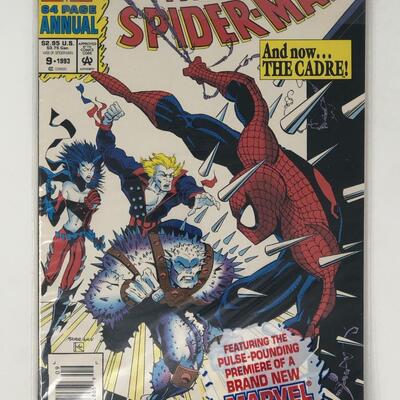MARVEL, web of SPIDER MAN annual 9 1993 the cadre 