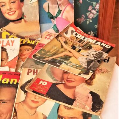 Lot #281  ATTIC FIND!  Large Lot of 1940's-50's Movie Magazines