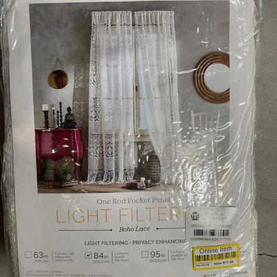 Light Filtering Boho Lace Curtain