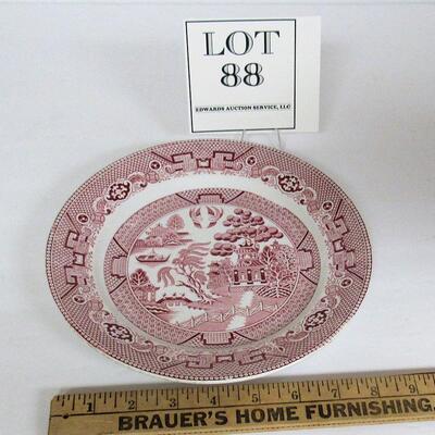Old Red Willow 8 1/2" Plate, Maastridht Holland