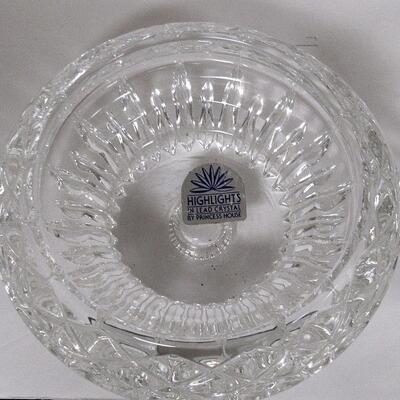 Princess House Lead Crystal Double Candle Holders Pair