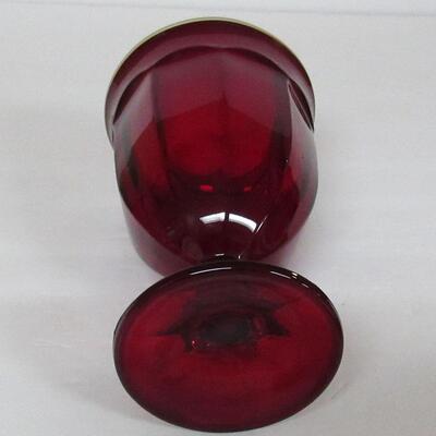 Deep Red Vase Unknown Manufacturer