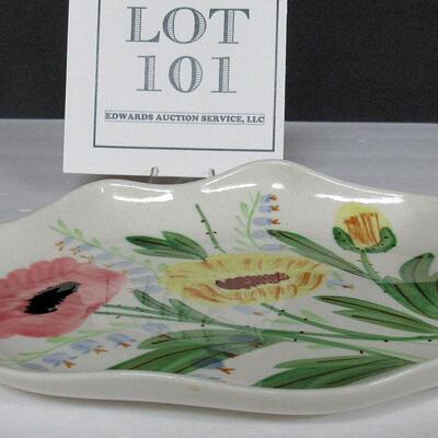 Vintage Blue Ridge Leaf Tray 10" x 7"