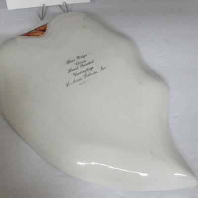 Vintage Blue Ridge Leaf Tray 10" x 7"