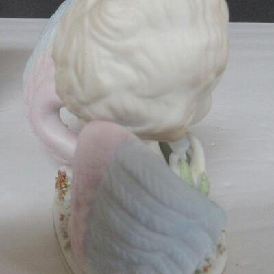 Vintage Lefton Bisque Angel bust Figurine