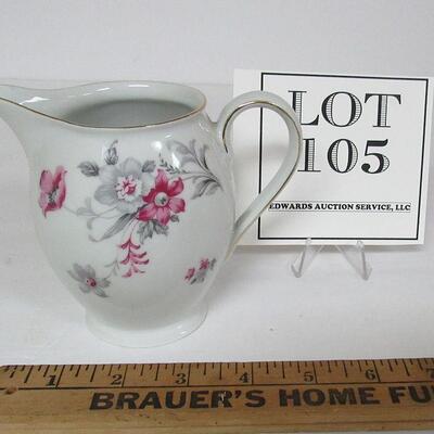 Vintage Erphila Bavaria Germany Floral Creamer