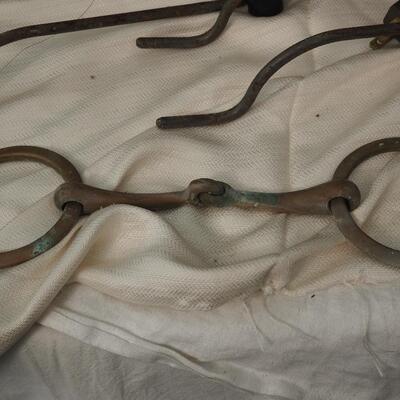 Lot 103 Rustic metal and lights