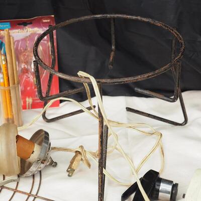 Lot 103 Rustic metal and lights