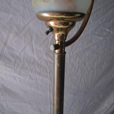 Painted shade lamp